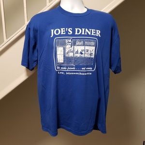 Joe's Diner of Lee, Massachusetts Large T-Shirt